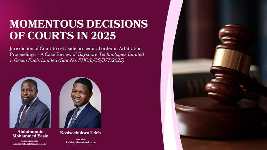 Momentous Decisions Of Courts In 2025 - Contractual Capacity of Business Names: Judicial Clarification in Attorney-General of Bayelsa State v. Abang Odok (2025) 4 NWLR (Pt. 1982) 385.