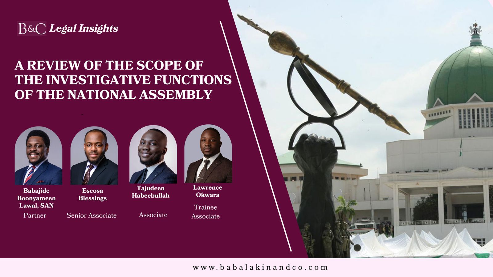 A Review Of The Scope Of The Investigative Functions Of The National Assembly