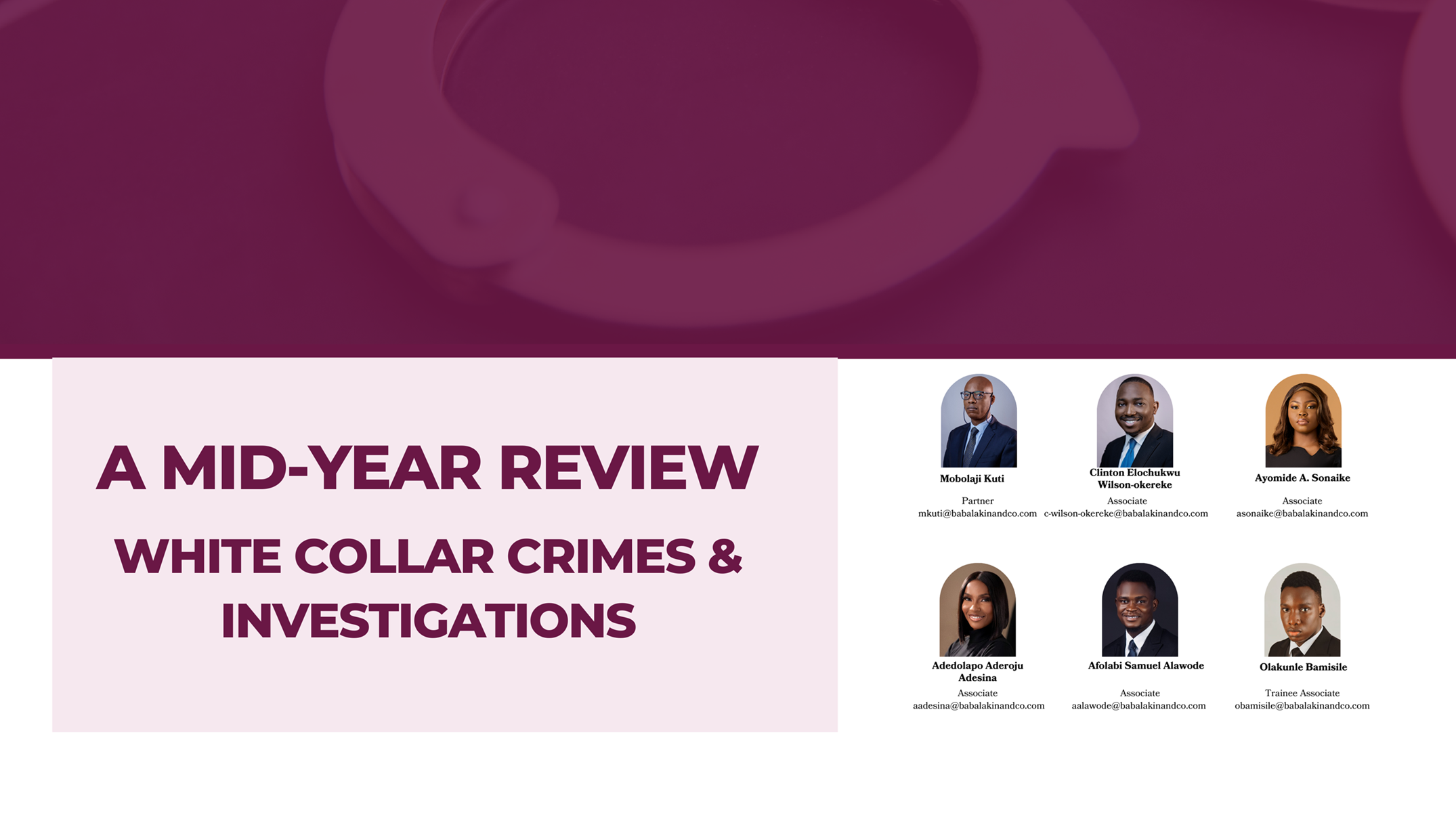 White Collar Crimes